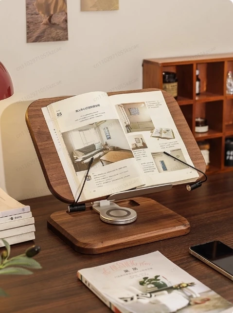 Adjustable Solid Wood Reading Stand | Grows with Your Child from Books to Laptops