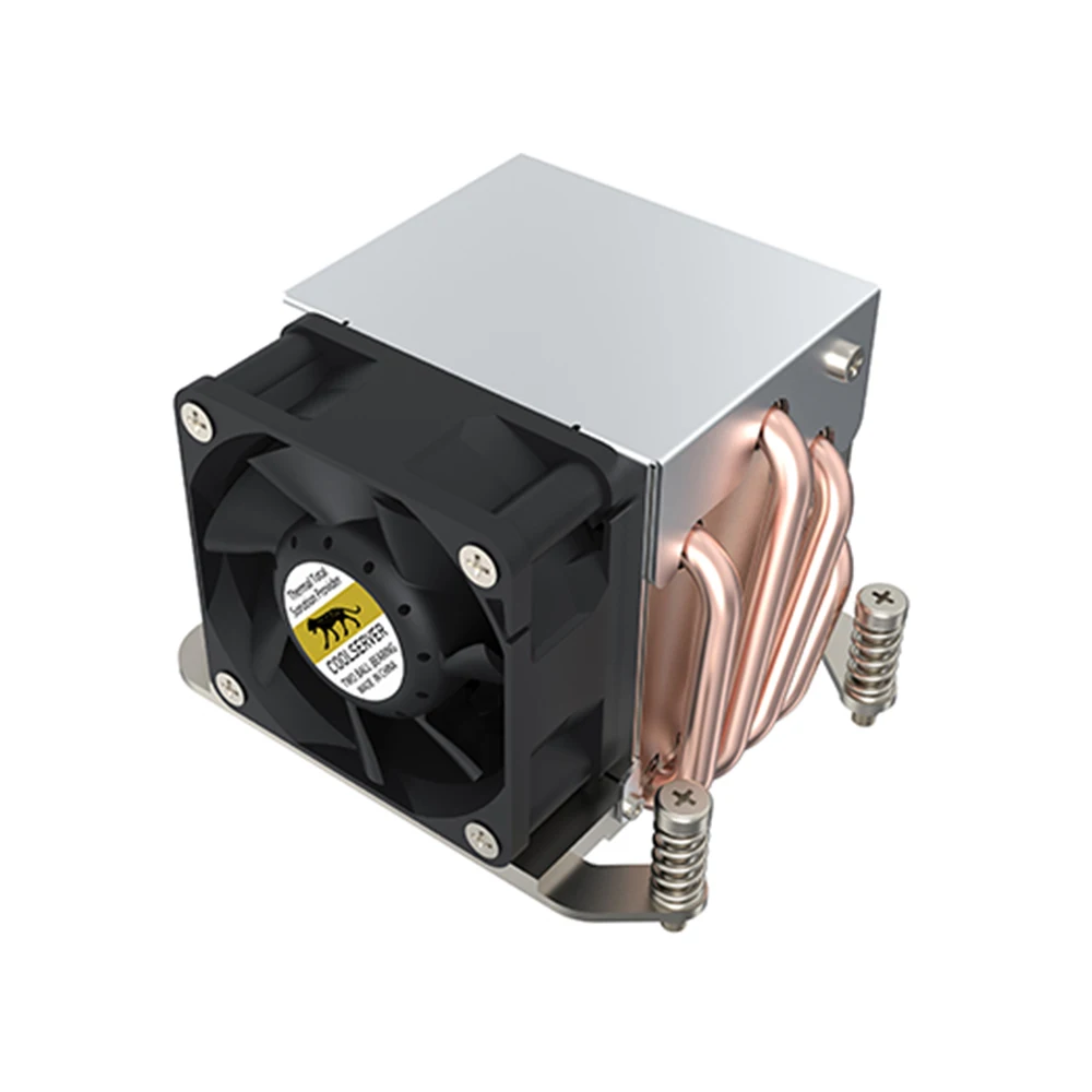 COOLSERVER 2U6C 2U Server CPU Cooler Pure Copper Heatsink 4Pin PWM Fan For Intel LGA115X LGA2011 LGA2066 Workstation Radiator view 4