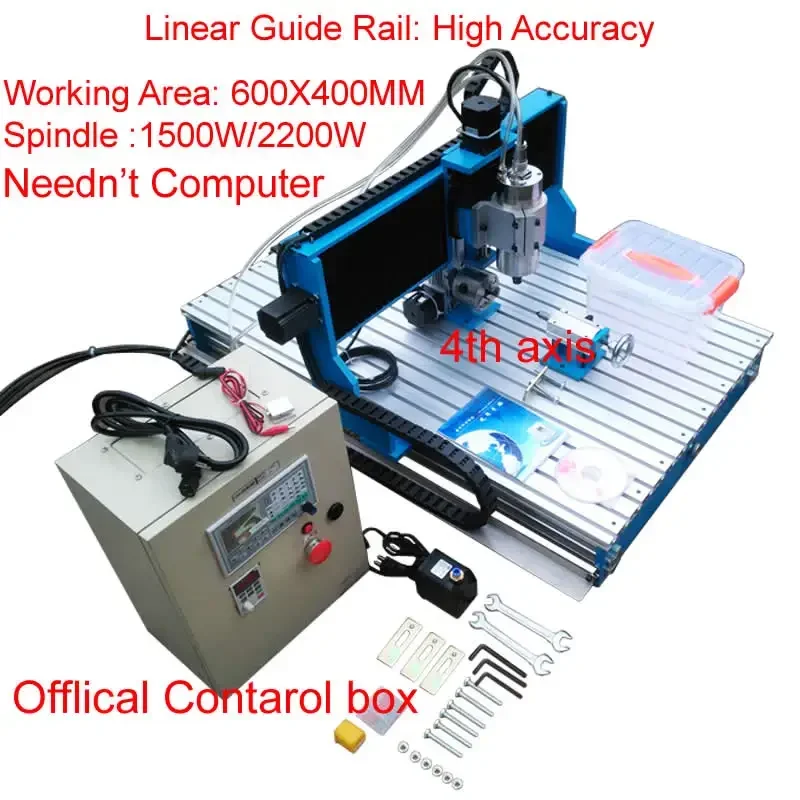 

Offline DSP Control System Linear Guide Rail CNC Router Milling Machine LY CNC 6040L Engraving Machine