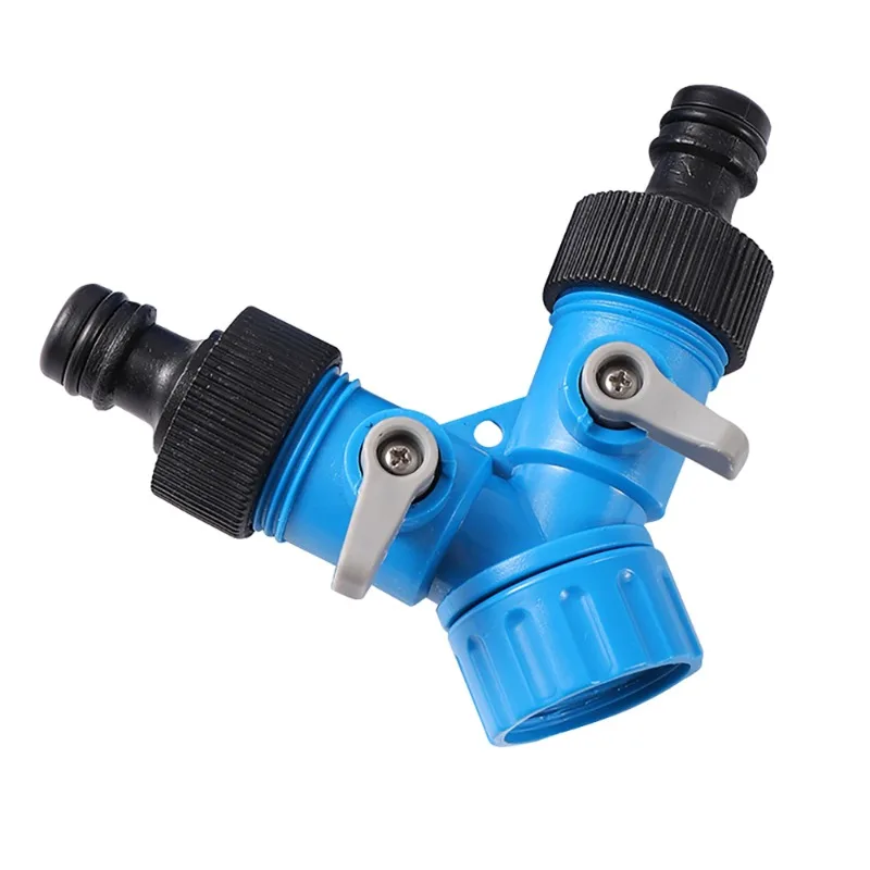 

3/4'' Female Thread Shunt Valve Y-Shaped Quick Connector Garden Irrigation System Water Splitter Car Washing Water Controller