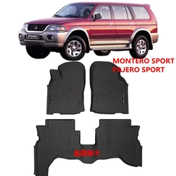 Use for 1996-2010 Mitsubishi Montero Sport car carpe AllWeather car Floor Mat Trim to Fit For Pajero Sport waterproof floor mat