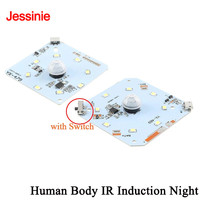 10pcs/1pc PIR Motion Sensor Human Body IR Infrared Induction Night Light LED Board Charge Recharge Night Lamp Control 2-3M