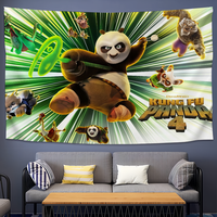 Movie-Kung Fu 4 Panda  Tapestry Decoration Bedroom Dormitory Background Cloth Holiday Home Party Living Room Club Cloth