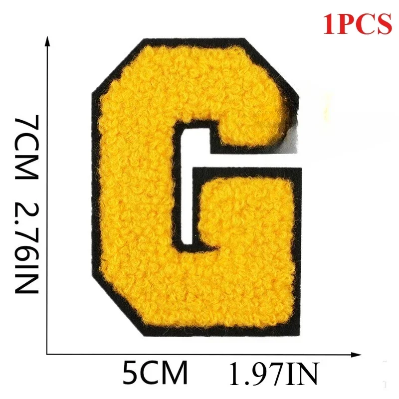 7 cm Engelse letters handdoek borduurwerk patch sticker tas decoratie