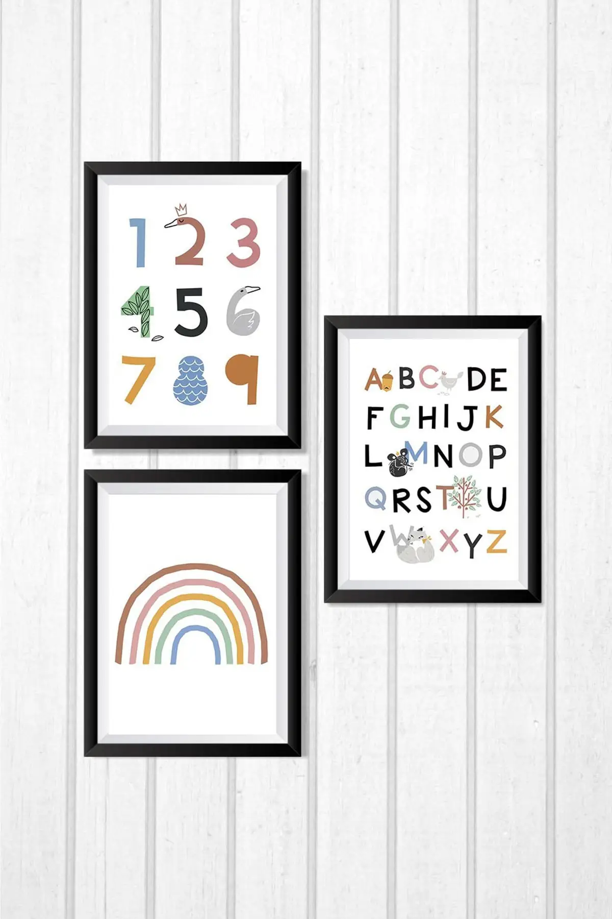 3 peça quadro olhando conjunto de mesa