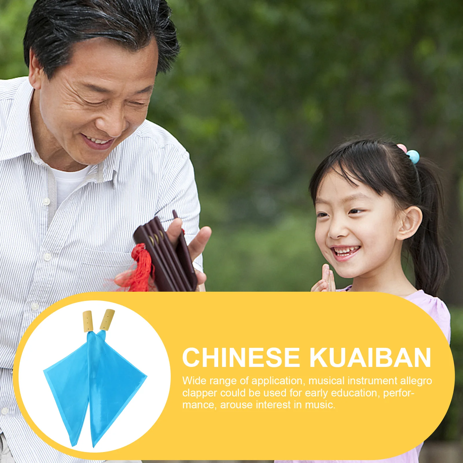 

Percussion Blue Silk Festival Performance Props Castanets Chinese Musical Instruments Pupils