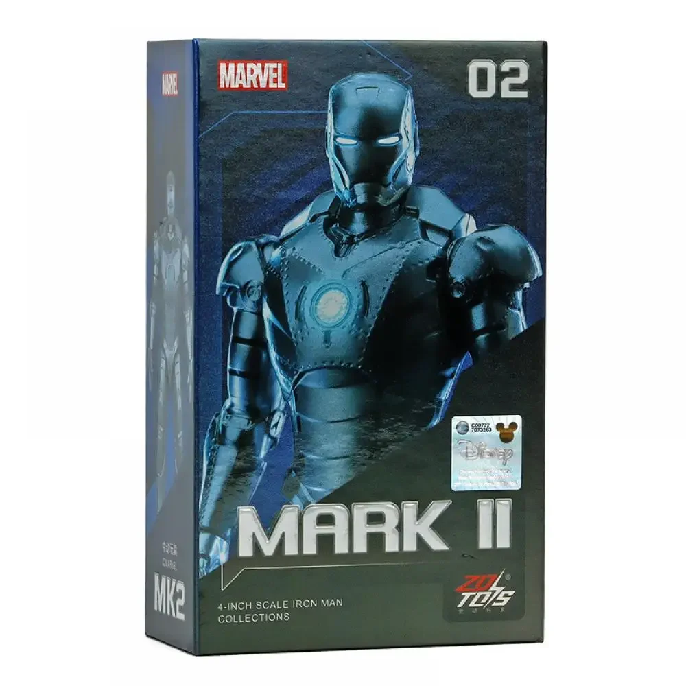 Popular Hasbro 4 pulgadas Iron Man Mk1-Mk7 serie versión Base móvil Anime modelo de dibujos animados juguete regalo de cumpleaños coleccionables