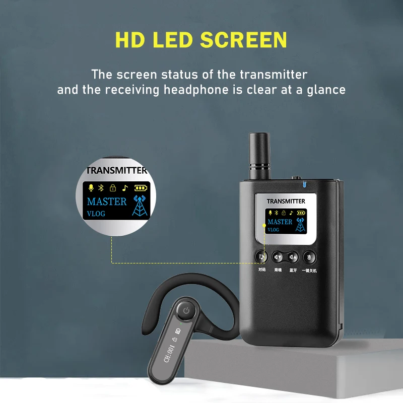 Corporate Conference Reception, Tourist Attractions, Noise-canceling Wireless Headphones, Wireless Tour Guide System.