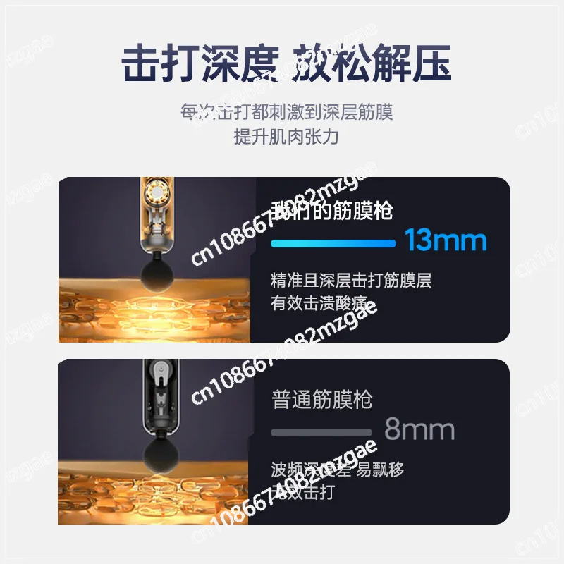 Mini Fascia Gun Rechargeable Massager Professional Grade Fascia+smart Neck Gun Manufacturer Gift