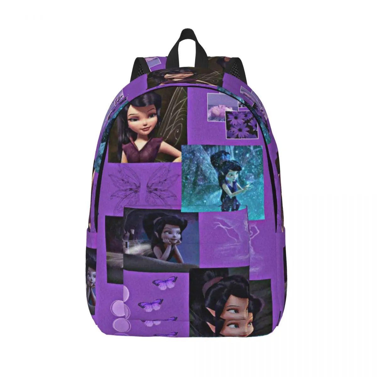 Custom Fairies Vidia Laptop Backpack Women Men Casual Bookbag for College School Students Tinker Bell Bags