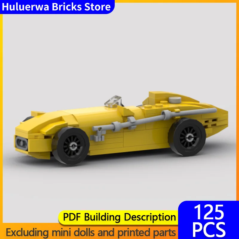 

Speed Hypercar Model MOC Building Bricks Single-Seater Convertible Racing Car Modular Technology Gifts Holiday Assemble Toy Suit