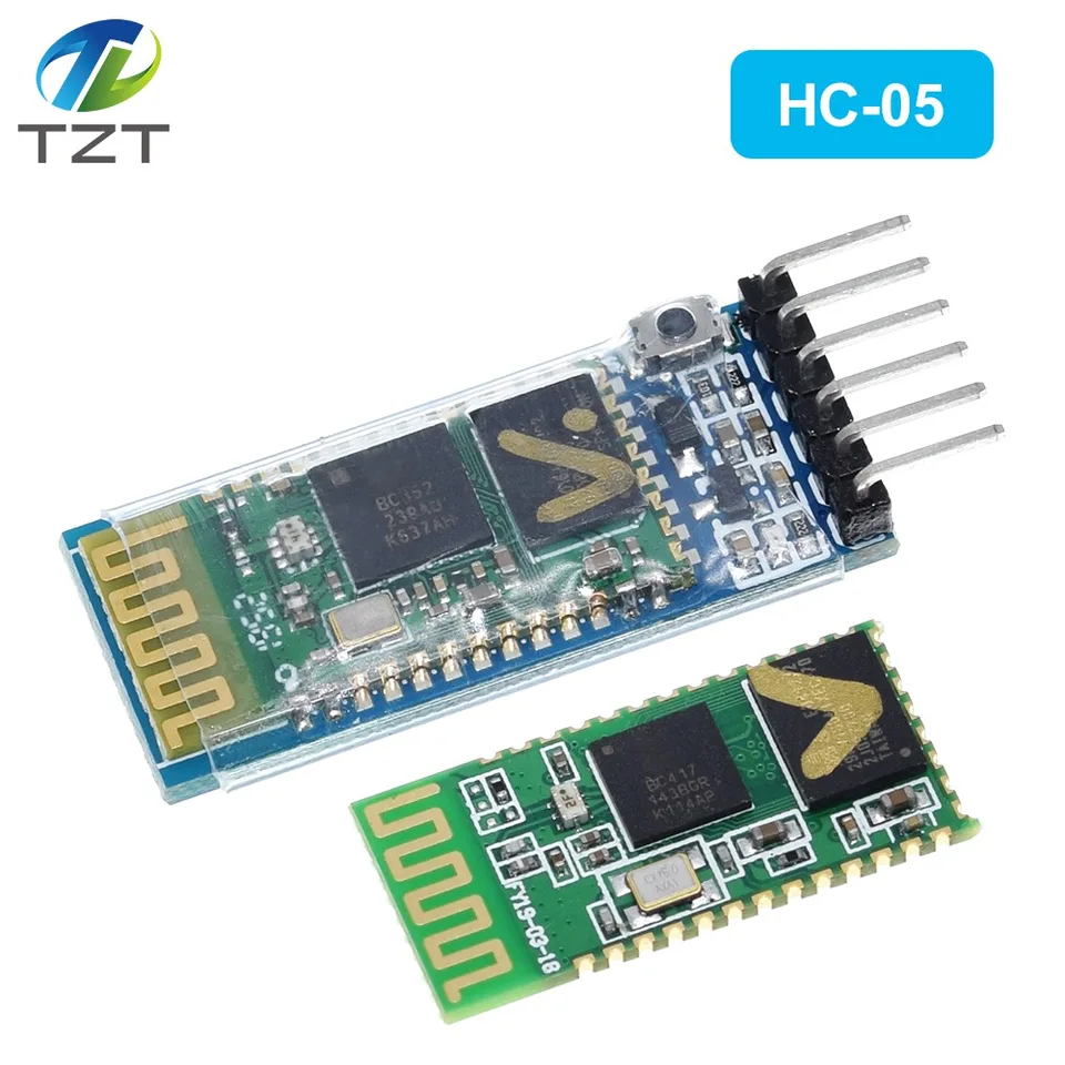 HC-05 Bluetooth Module - 2 Pièces Avec Backboard | Module Série Bluetooth Intégré Pour Arduino, ESP8266 Et Projets IoT Module Série Sans Fil Hc05 Maître Esclave