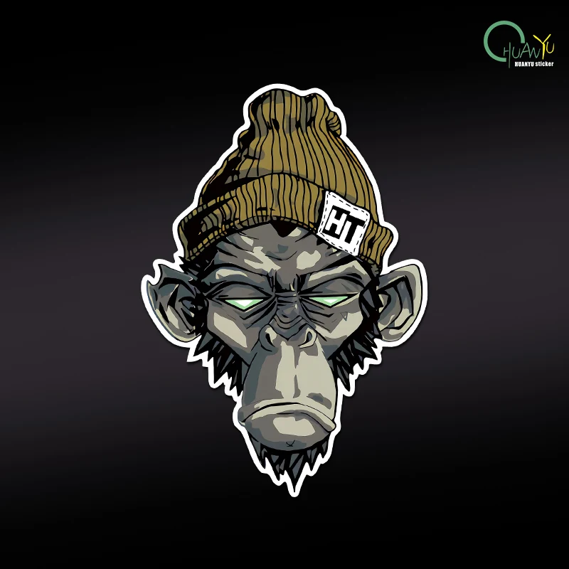 

Car sticker trend monkey animal decal reflective body sticker for electric bike and motorcycle creative decoration sticker