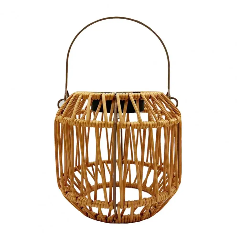 High-quality Solar Light Bohemian Solar Lanterns for Outdoor Decoration Set of 2 Weatherproof Rattan Solar Lights for Garden