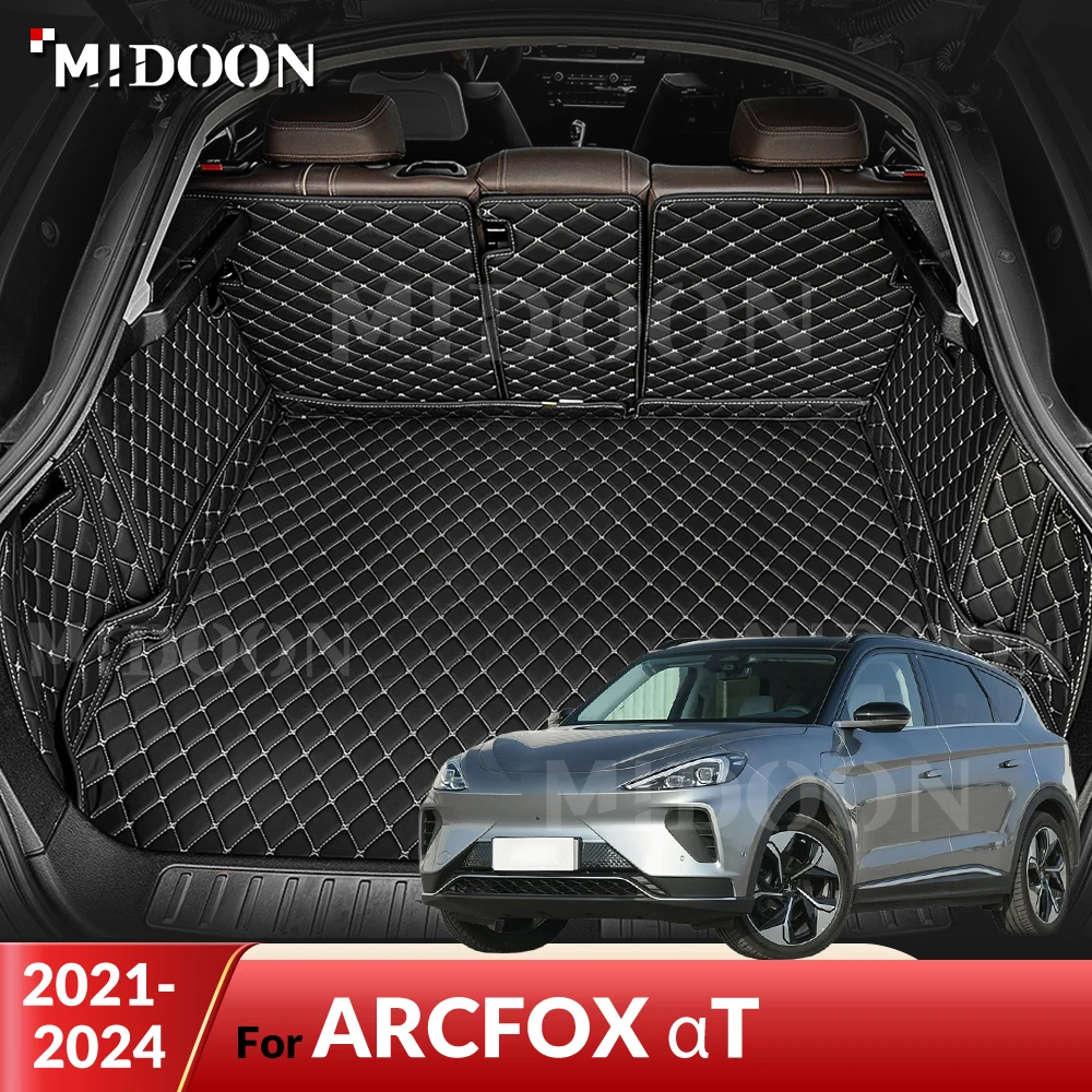 

MIDOON For ARCFOX αT 2021 2022 2023 2024 Auto Full Coverage Trunk Mat Car Protective Pad Cargo Liner Interior Accessories