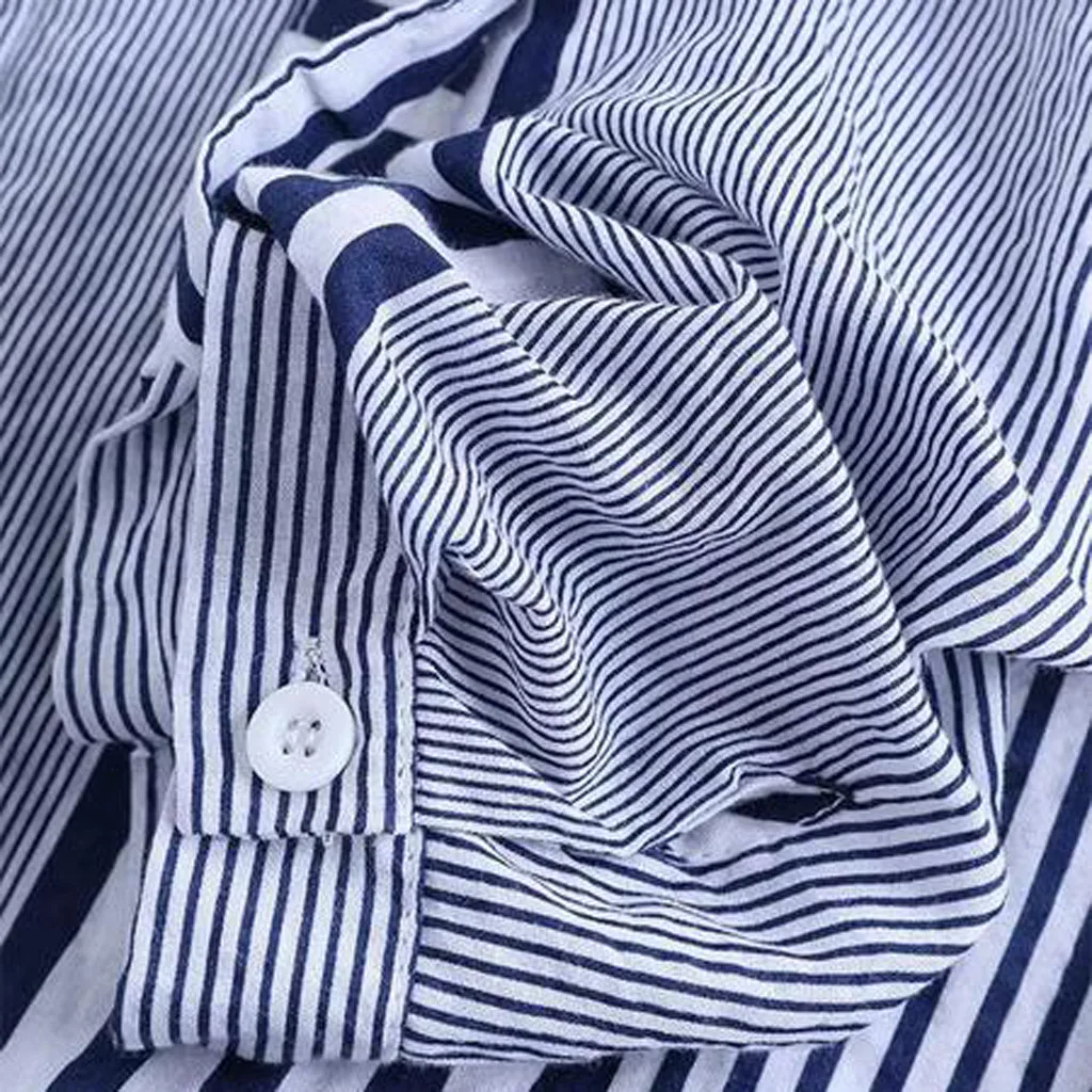 

Женские длинные све в полоску, свободный крой, уличный однотонный дизайн с лацканами, повседневная весенняя коллекция, полиэстер