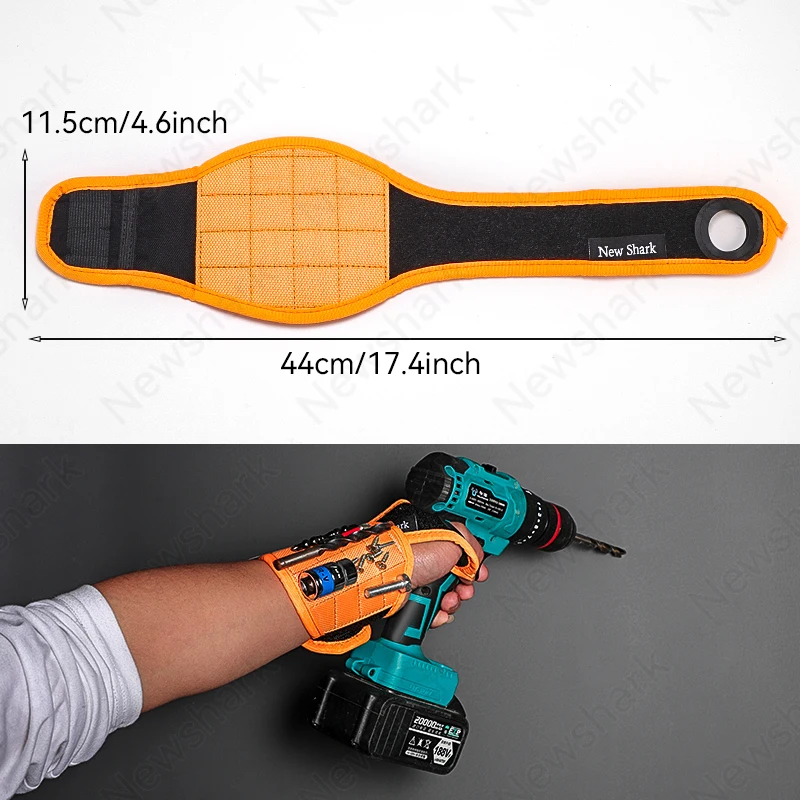 Portable Magnetic Wristband Tool Kit Strong Magnetic Wristband Tool Strap with lights, Repair Accessories