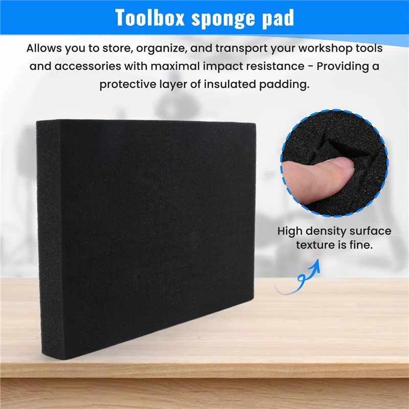 

A83I-4PCS Pick Apart Foam For Toolbox Pre-Cutting Foam Insert High Density Shadow Foams 350X250x40mm