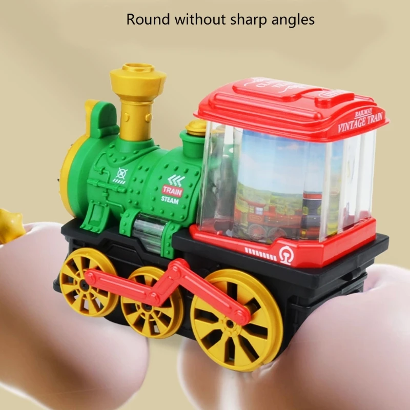 RIRI Toy Train Bambini Treno Natale Giocattolo illuminato per i più piccoli Giocattolo divertente per l'apprendimento