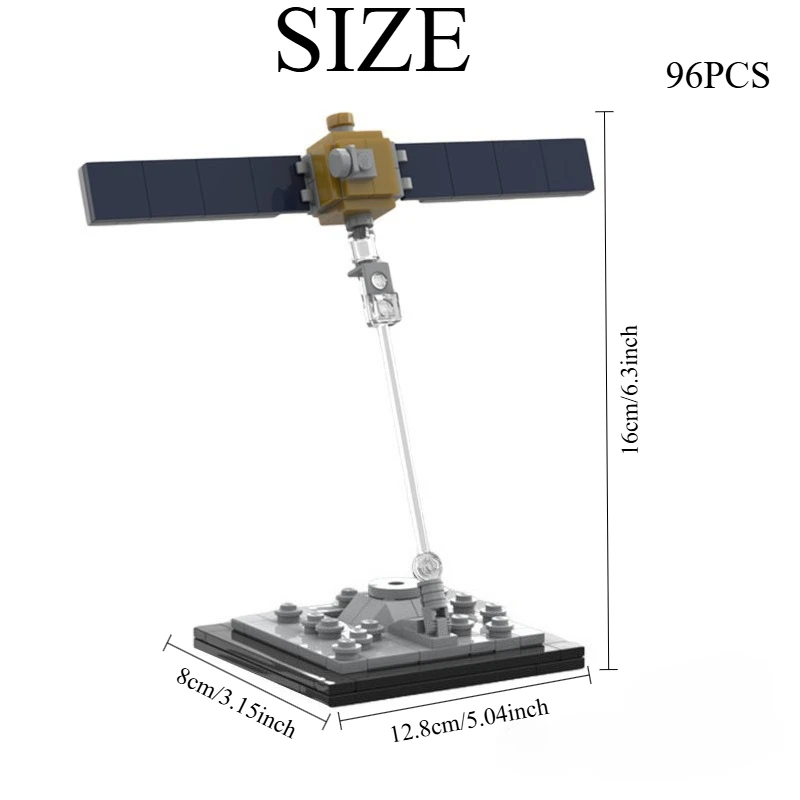 96PCS Asteroid Spacecraft Building Kit - STEM Satellite Model for Teens & Adults, MOC-Compatible DIY Gift with Manual