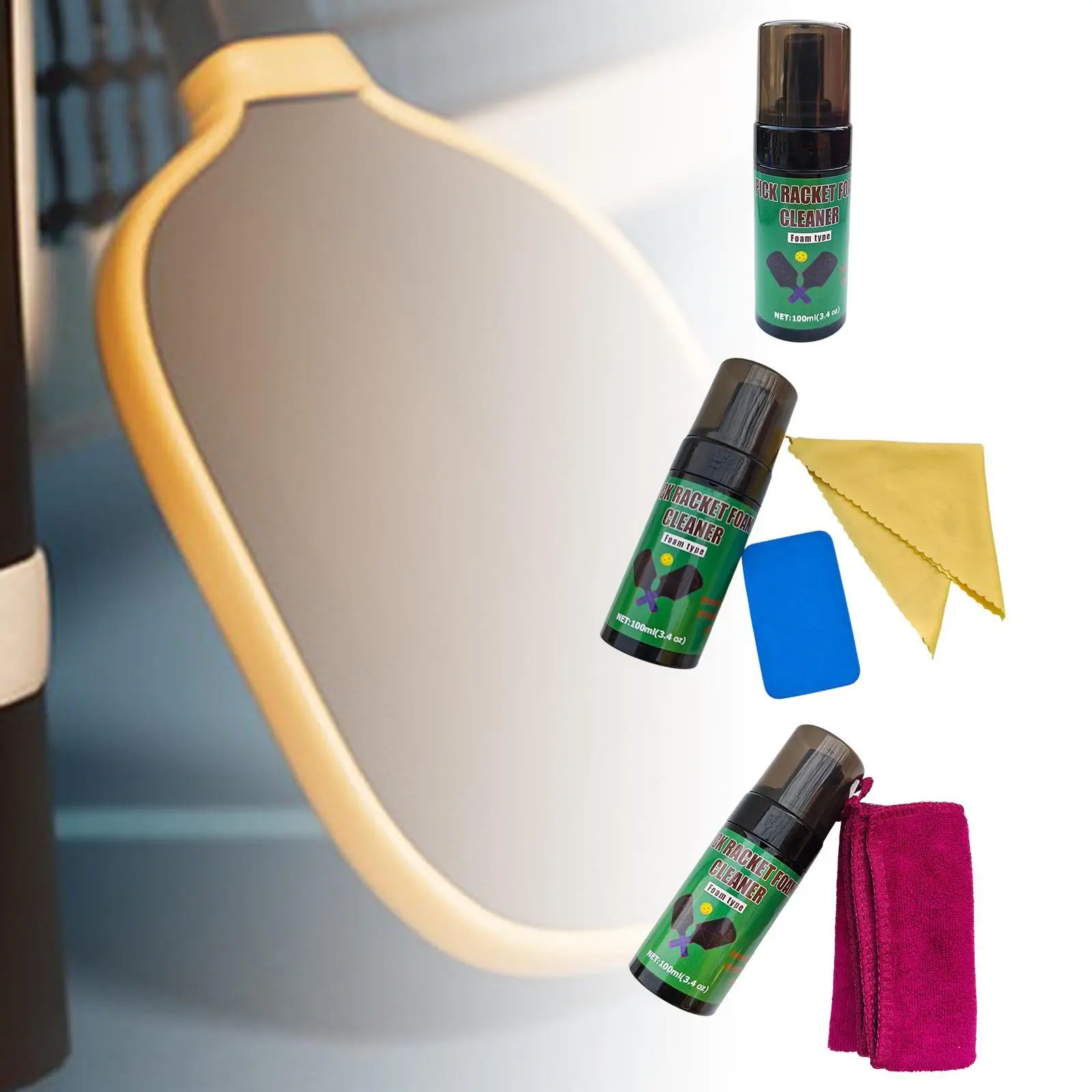 

Очиститель весла Pickleball Удаление брудков Пот Многоцелевой портативный Улучшает вращение и точность Очиститель ракеток Pickleball