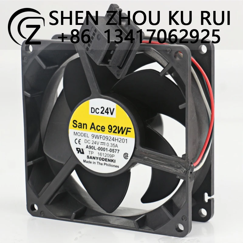 Original Sanyo 24V 0.35A 9032 9CM ball bearing three-wire Frequency changer 9WF0924H201 Coolinfan