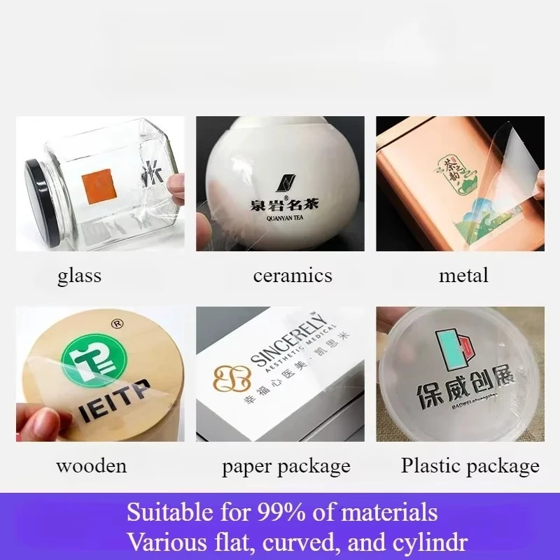 Custom Transfer 3D Sticker Shiny Gold Silver UV Print Transfer Sticker Company Logo Wedding Personalized Transfer Sticker