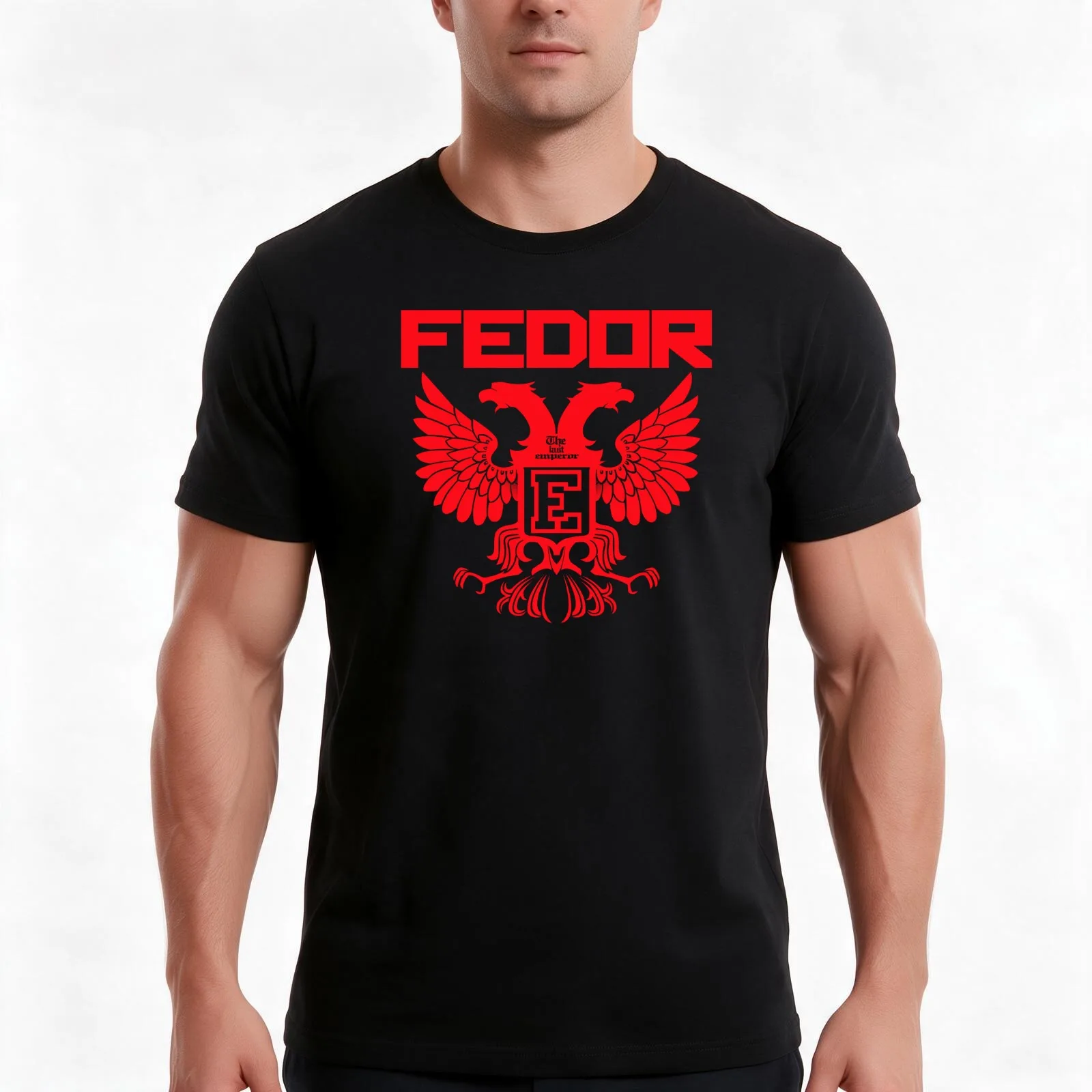 Fedor Emelianenko Last Emperor MMA T-Shirt, Summer Casual Cotton Tee, Oversized Streetwear Tops, Vintage Graphic Print