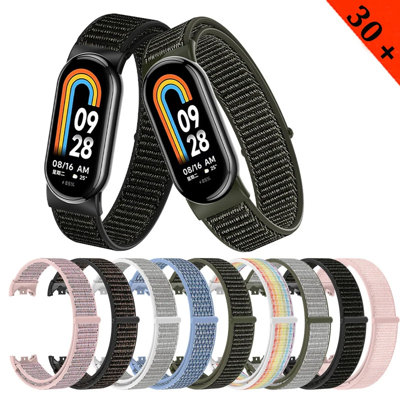 

Nylon Strap For xiaomi mi band 8 Bracelet Soft watchband correa Strap Miband Wristband Sport loop Mi band8 Accessories