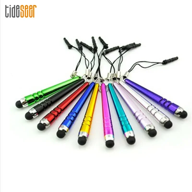 1000pcs Mini Stylus Pen Baseball Touch Pens with Dust-proof Function for iPhone Samsung Galaxy iPad Tablet PC Mobile Phone