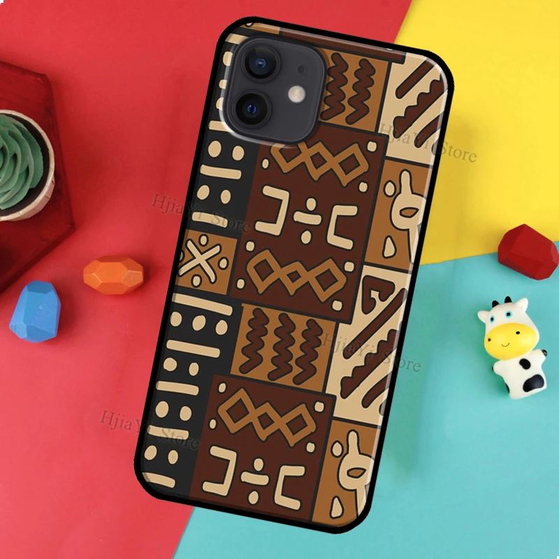 African Fabric Print Phone Case For iPhone 16 15 12 11 14 Pro Max 13 Mini Plus XR X XS Max Back Cover