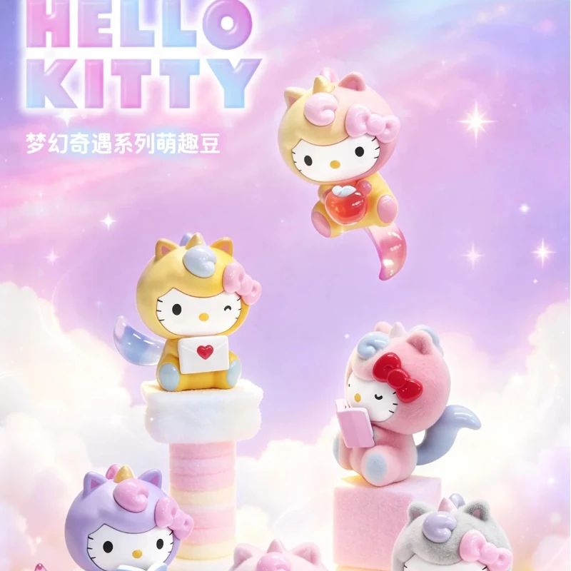 

Оригинальная новая коллекционная игрушка-сюрприз Hello Kitty Dream Adventure: милый брелок-фигурка для рюкзака, трендовый аксессуар, подарок на день рождения для девочки