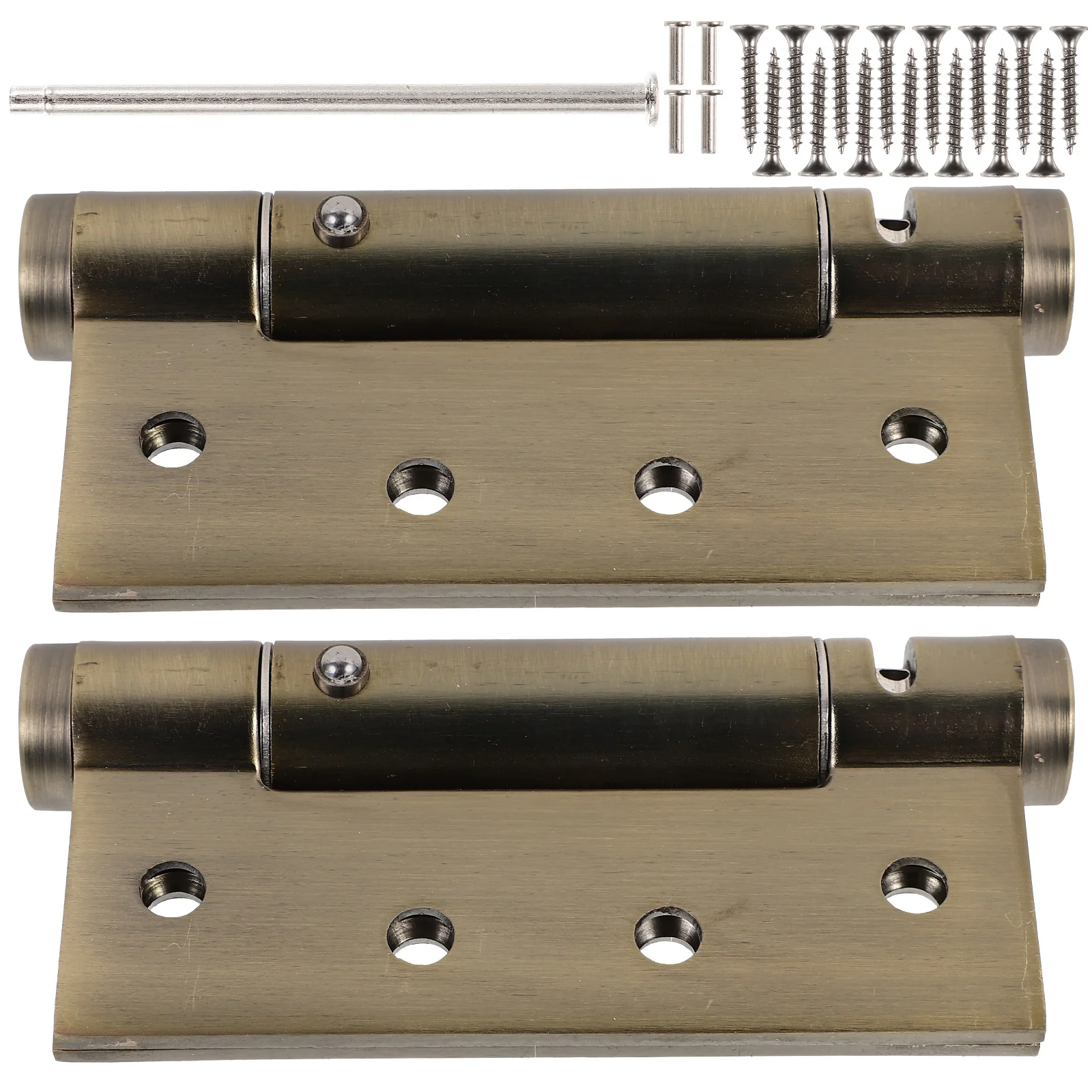 

2pcs Self Closing Heavy Duty Aluminum Alloy Automatic for Exterior Wood Screen Doors Residential Commercial Use Auto for Garage
