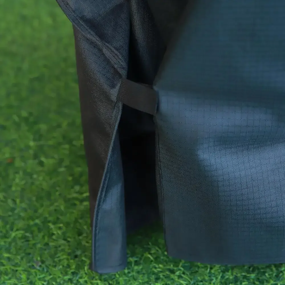 Cubierta para parrilla de Gas, Protector impermeable para barbacoa al aire libre de 62 ", tela Ripstop, protección meteorológica duradera, cierre de gancho UV
