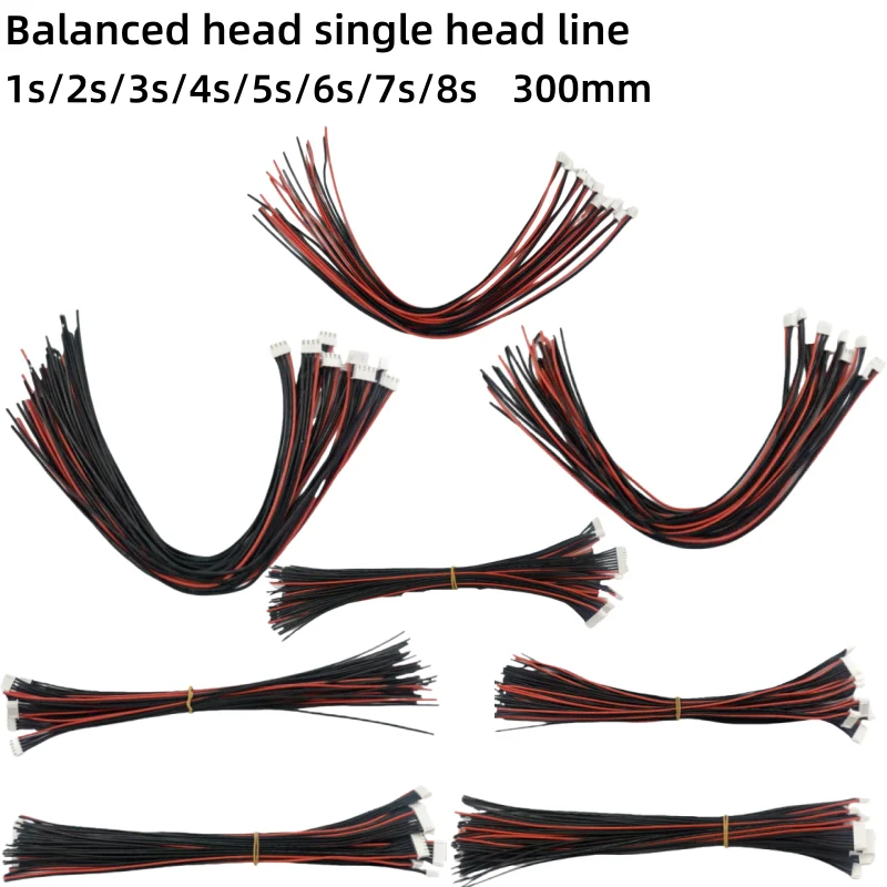 

10 штук в партии аккумулятора Lipo 30 см 22AWG, сбалансированный зарядный силиконовый провод, разъем, сбалансированный зарядный кабель