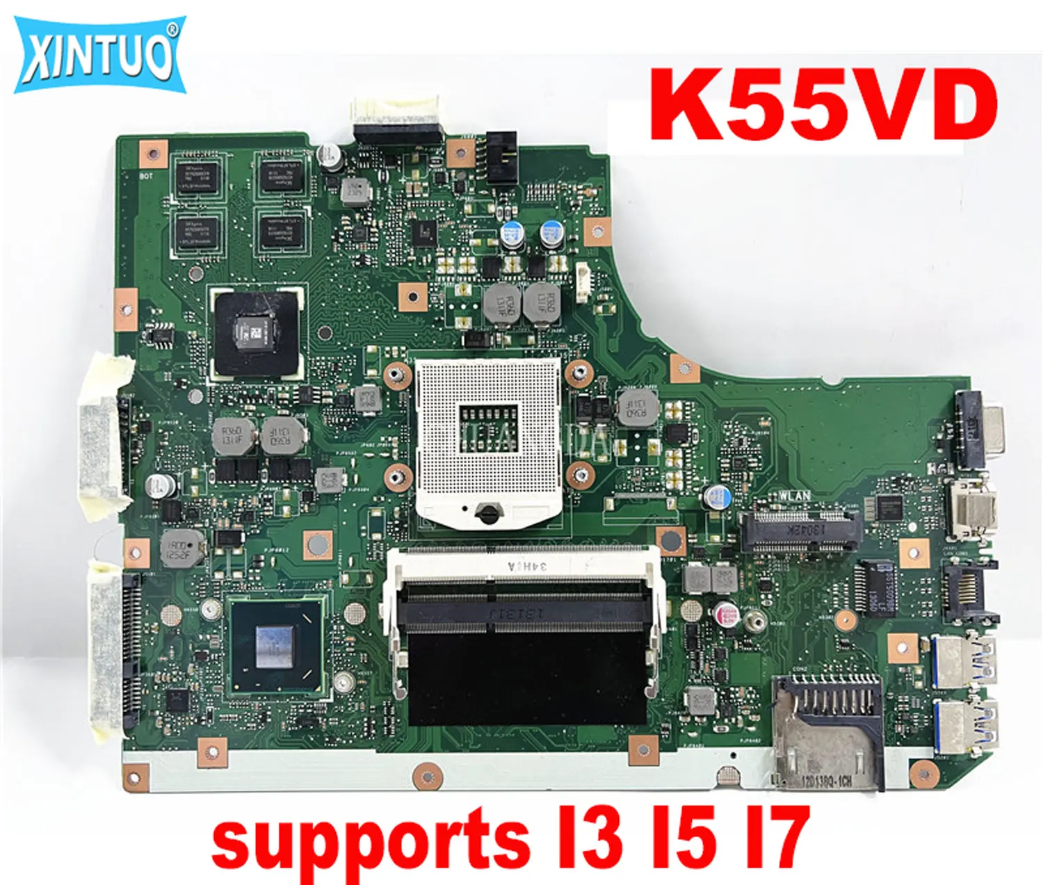 

K55VD Mainboard for ASUS K55VD A55V K55A laptop motherboard with GT610M GPU supports I3 I5 I7 DDR3 100% tested worki