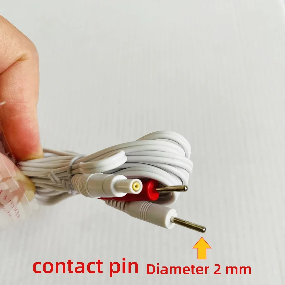 Piezas de Cable de terapia para Hwato SDZ-II/DMZ-I, estimulador muscular nervioso eléctrico, Conector de abrazadera o Pin, 6 uds./lote