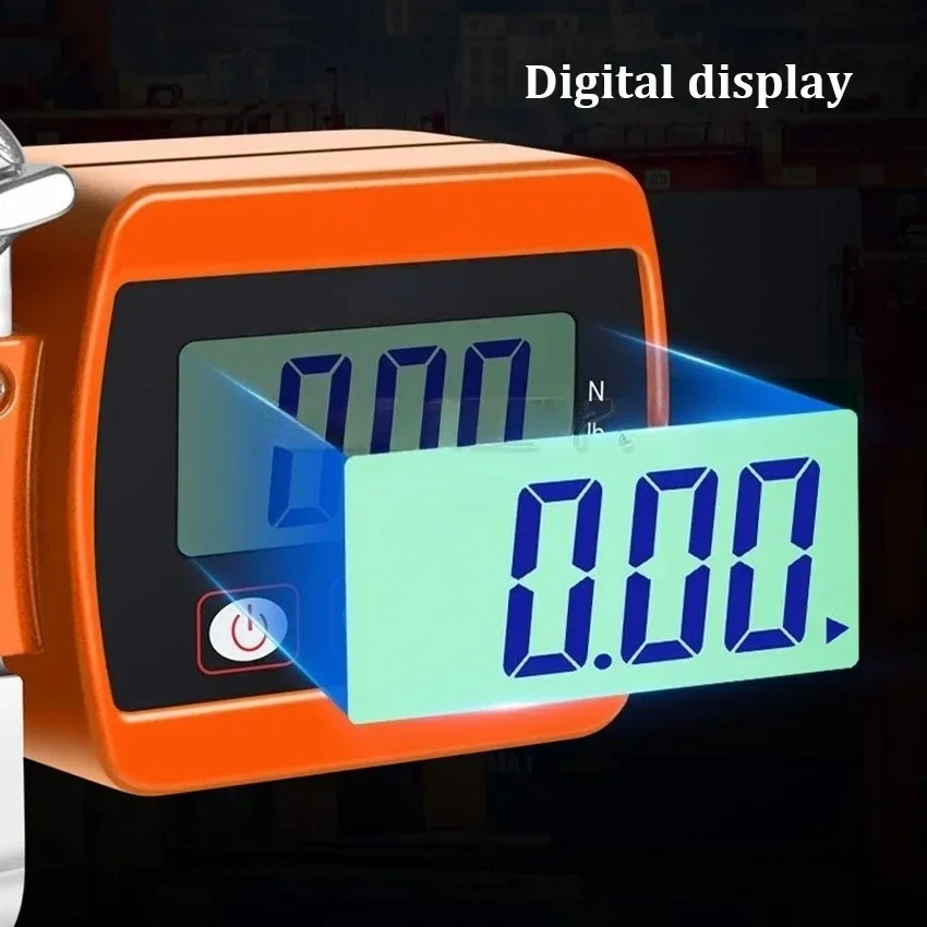 

300KG/500KG Digital Crane Scale Portable Hanging Scale Heavy Duty Crane Scale LCD Backlight Industrial Hook Scales Unit Change