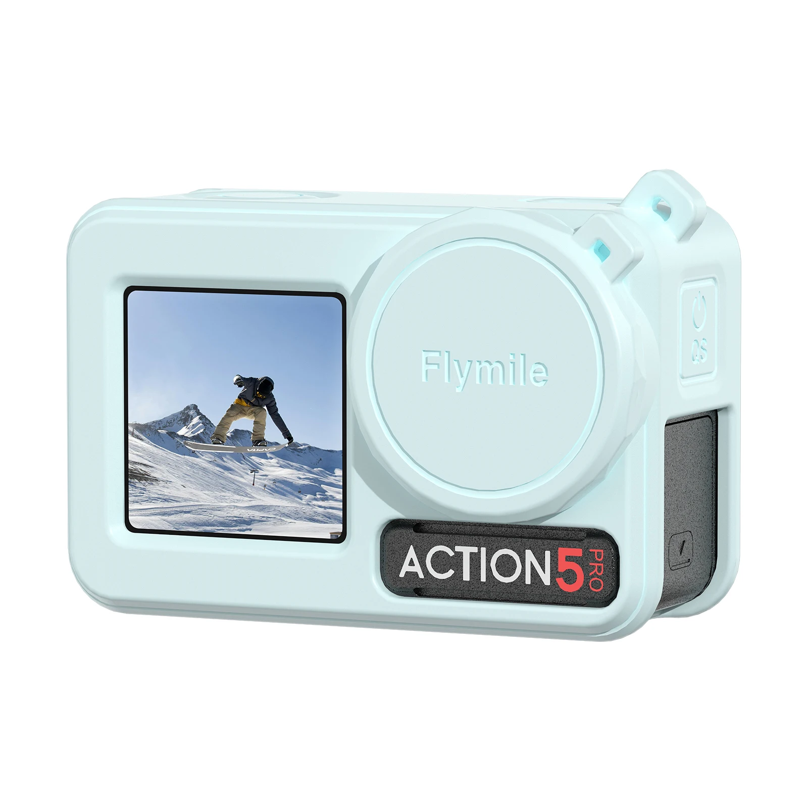 

for DJI Osmo Action 5 Pro Silicone Case Black Gray Mint Blue Sports Camera Lens Drop Protective Cover Accessories