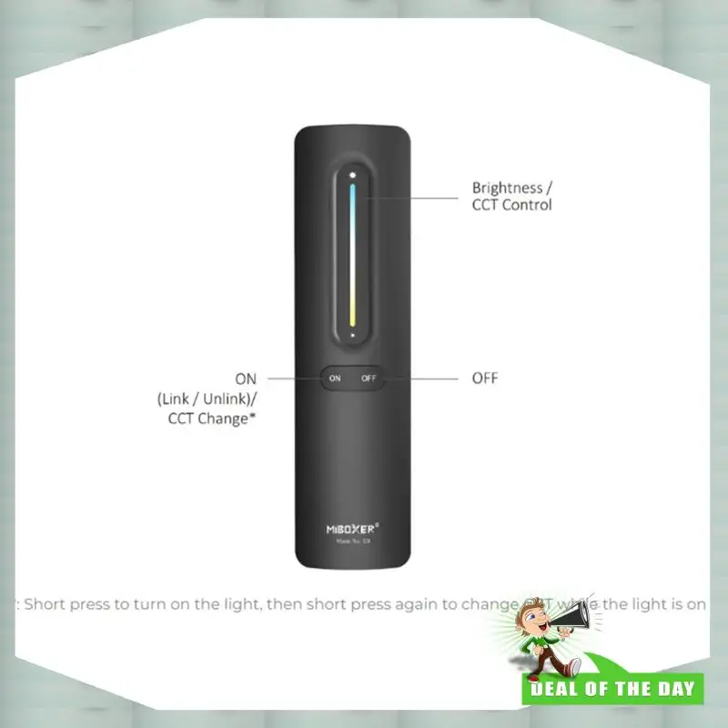 24-Hour Delivery Miboxer 2.4G RF Wireless Remote Controller Brightness Adjustable Lighting Color Temperature RGB+CCT Magnetic Mo
