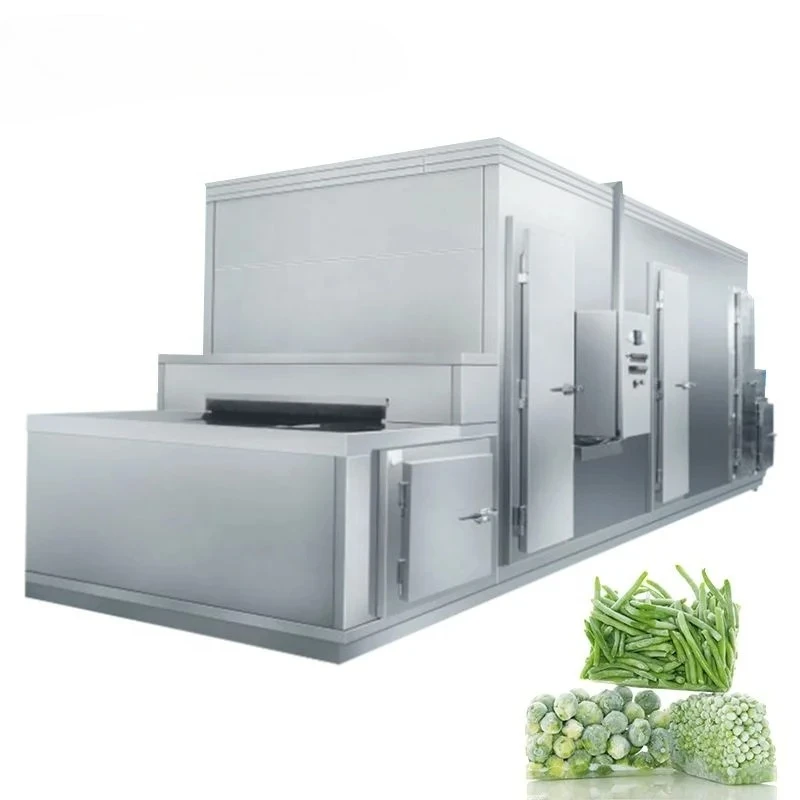 Fruits Vegetables Frozen Fish Meat Quick Cooling Machine Iqf Tunnel r  Equipment Processing Line