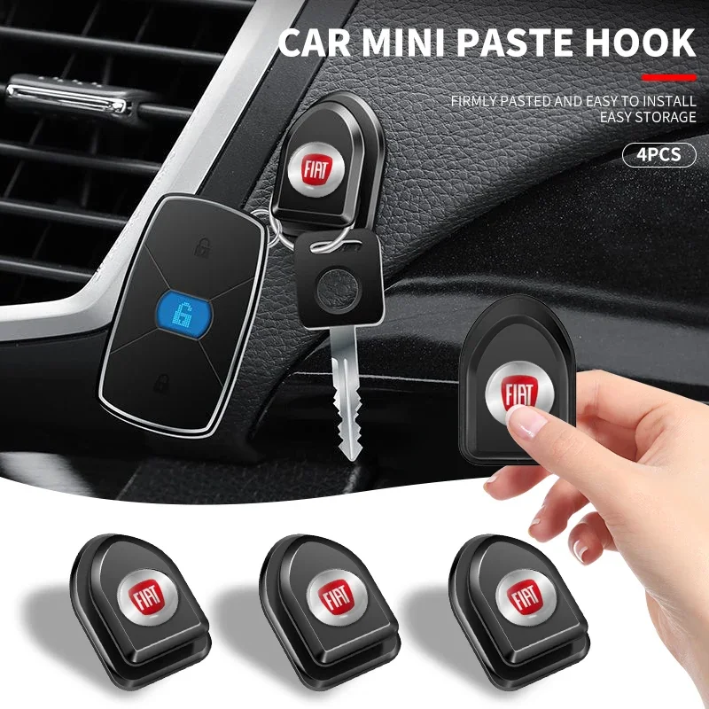 Mini Car Hook Interior Storage Holder Hanger For Fiat 500 Panda Freemont Abarth Argo Punto Uno Doblo Stilo Bravo Ducato Pondo FR
