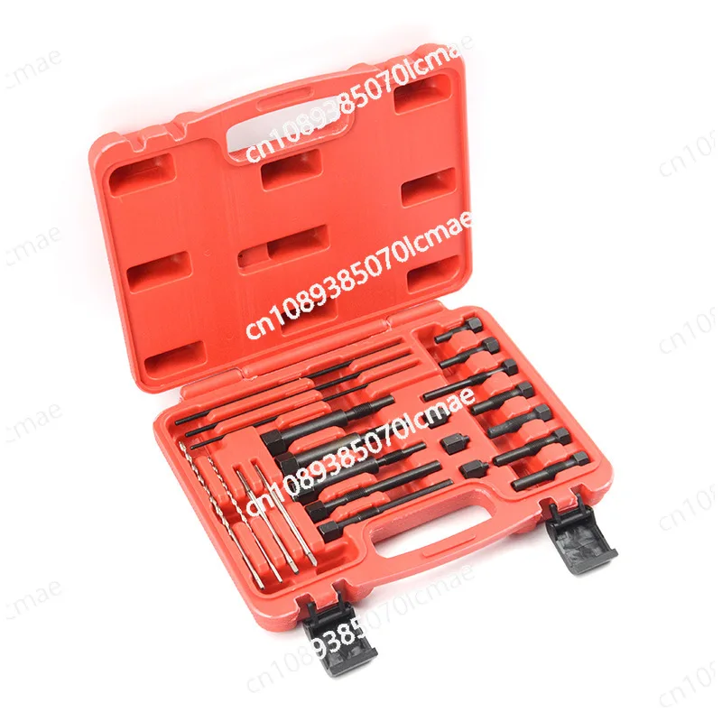 Automotive Preheat Plug Thread Repair Tool Set, Broken Preheat Plug, Electrode Removal Tool, 22 Pcs