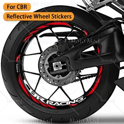 CBR Wheel Sticker Reflective Hub Decal Rim Stripe Tape For HONDA cbr 650r CBR 600RR CBR 1000RR CBR 650F 500R 250R 125r