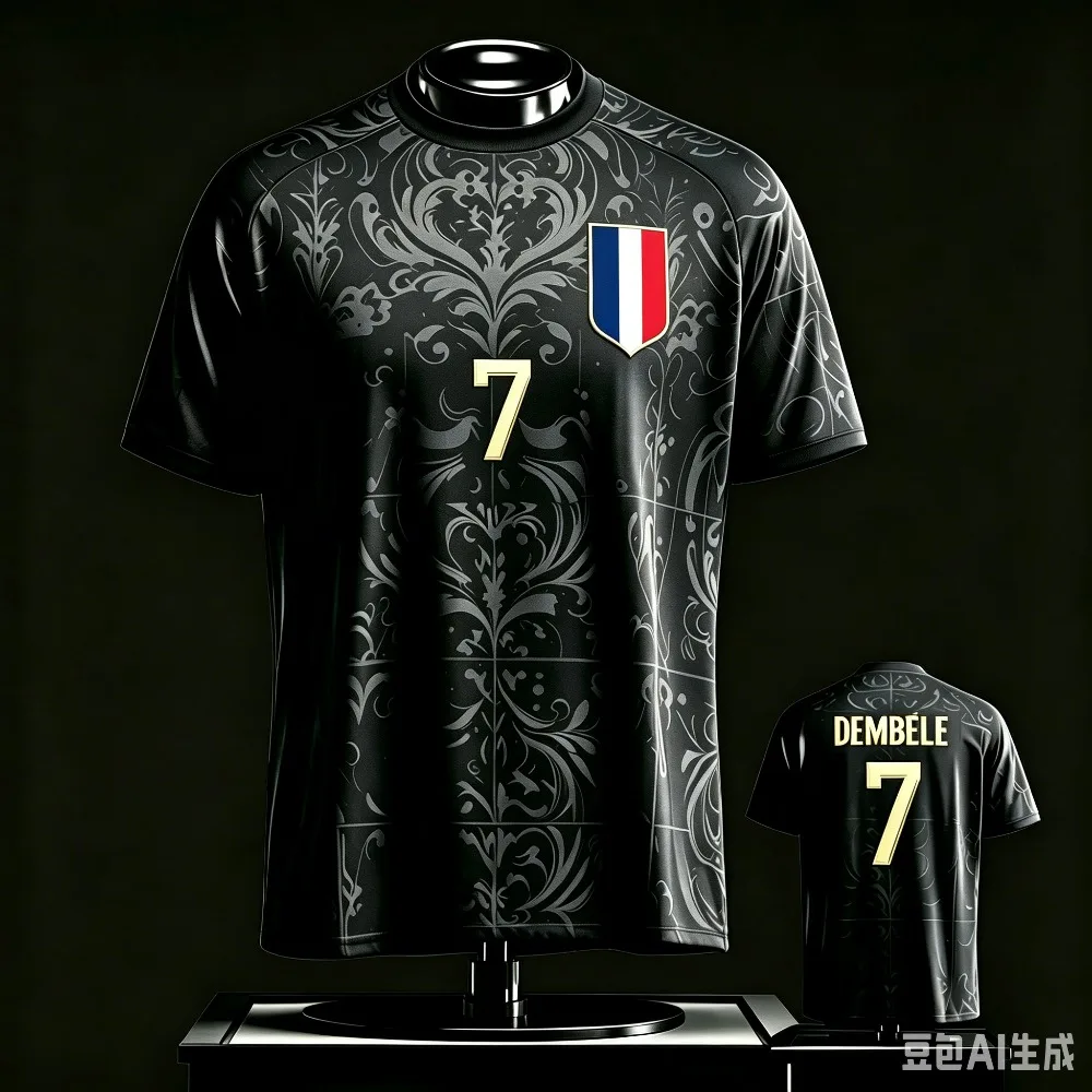 2026 France Fan Edition Soccer Jersey Black T-Shirt Summer Breathable Quick Dry Tops Outdoor Sports Short Sleeve Tees for Unisex