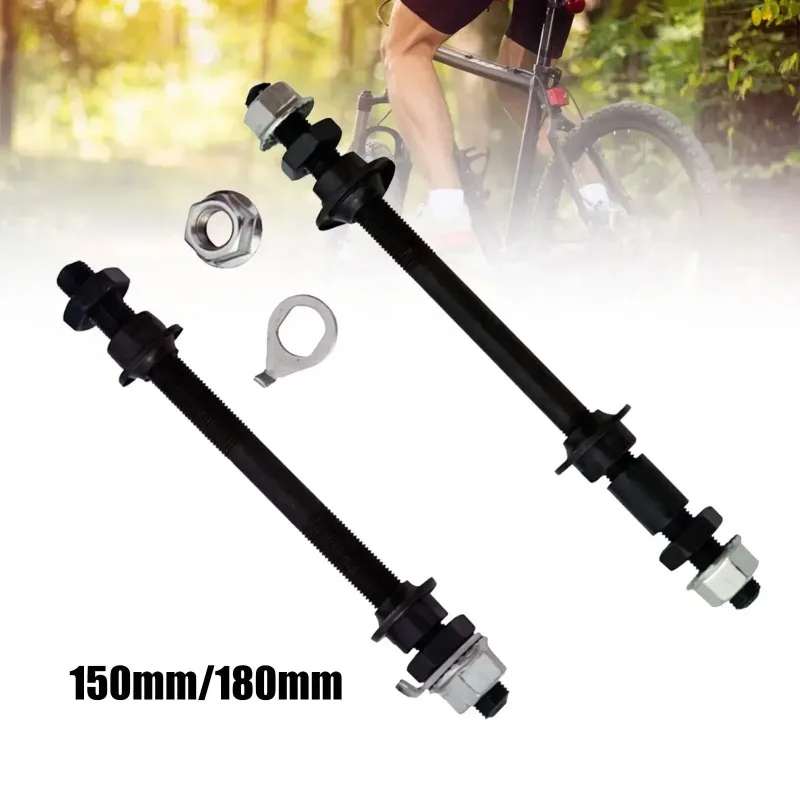 Bicycle Wheel Hub Axle Front Rear 6000/6200 Bearing Solid Spindle Shaft Mtb Bike Axle Lever Bike Repair Tool Accessories