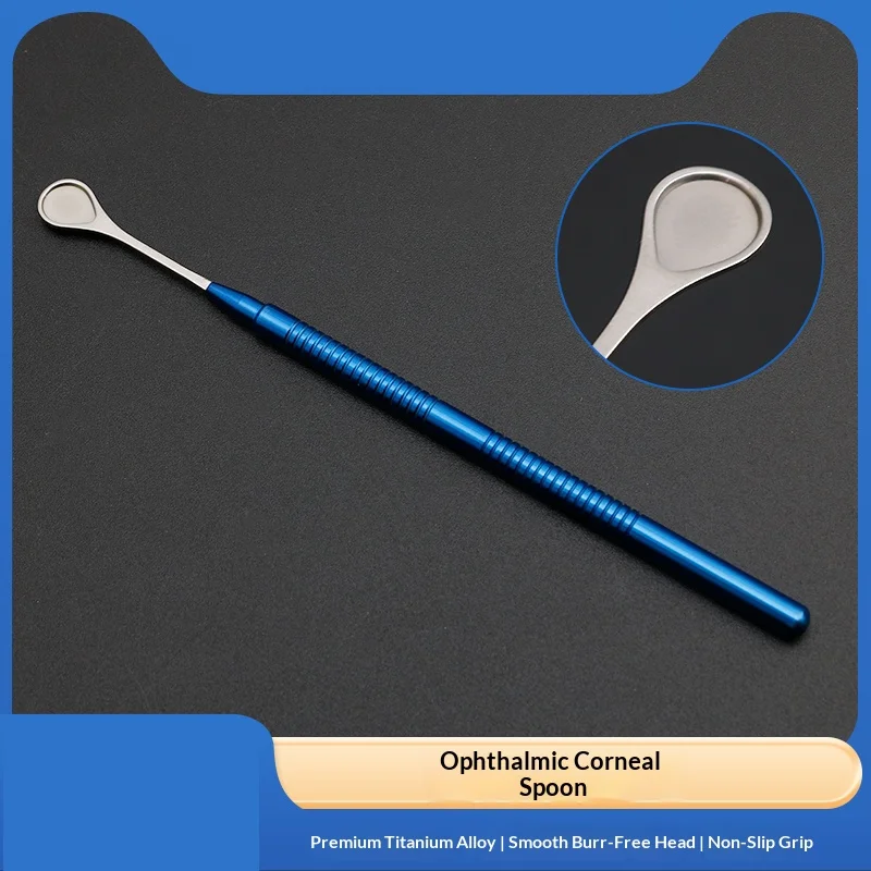 Ophthalmic Titanium Alloy Corneal Spoon, Ophthalmic Microsurgical , Corneal Surgical Ring, Corneal Flap Spatula