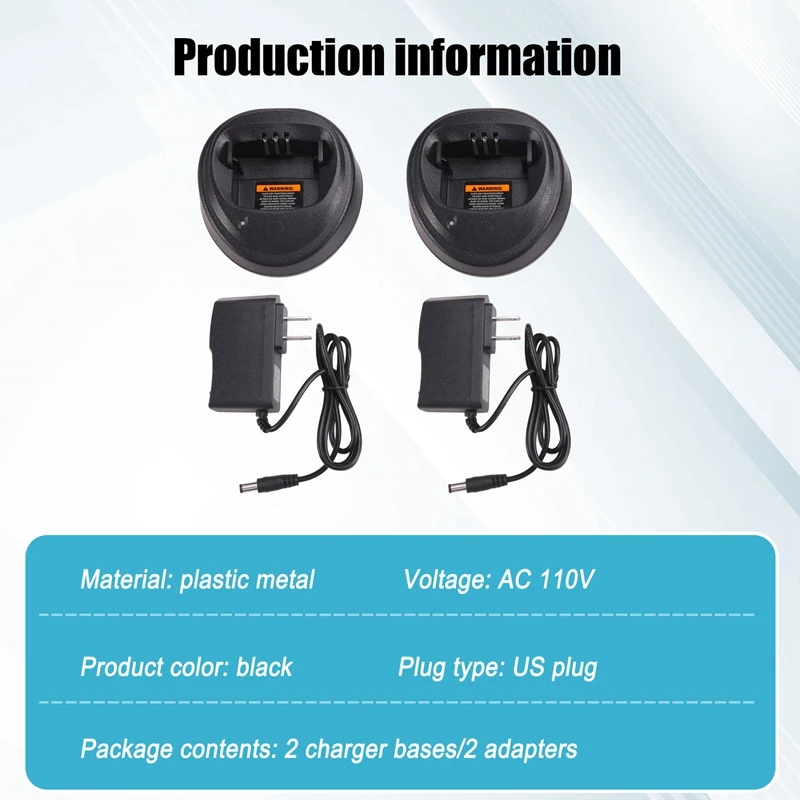 Intercom Fast Charger For Motorola GP3188,GP3688,EP459,DEP450 Includes Power Adapter Single Unit Desktop Charger  US Plug