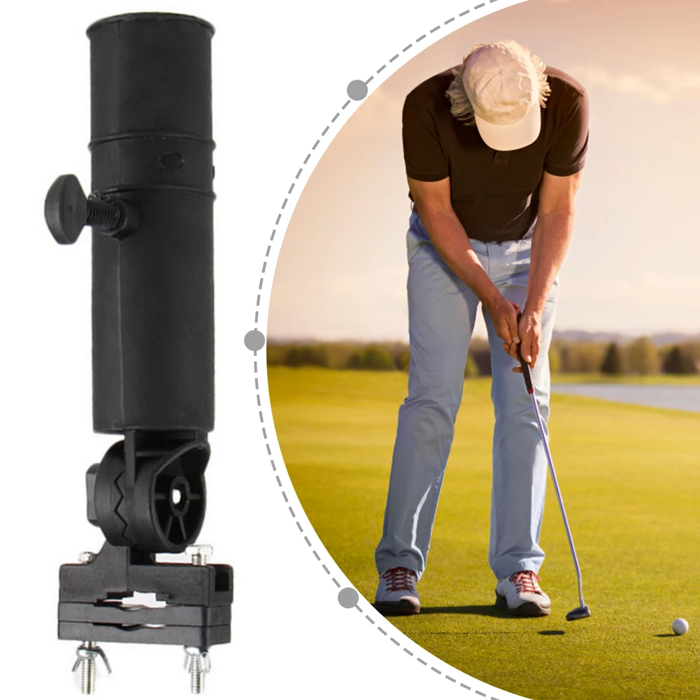 Golf Trolley Umbrella Stand Universal Golf Umbrella Holder Clip Golf Push Cart Umbrella Mounting Attachment Golf Accessories