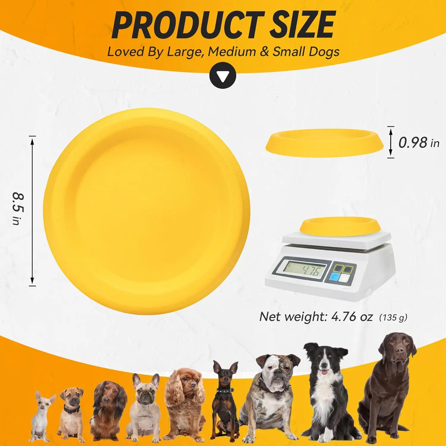 Durable Floating Dog Flying Disc 6